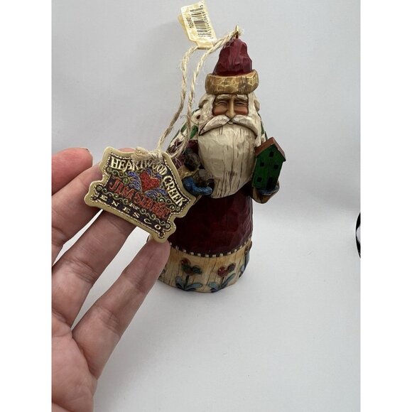 Jim Shore Heartwood Creek Classic Santa with Birds 2002 Christmas Figurine, Tag - Picture 2 of 7